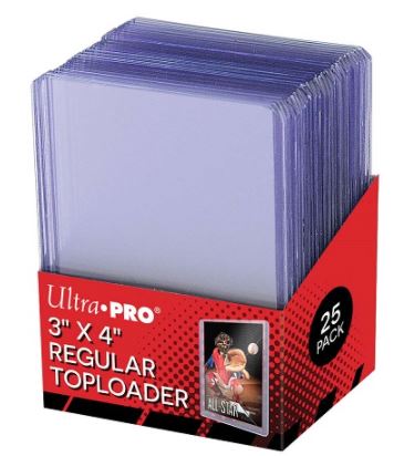Ultra Pro - Sleeves: Rigid 3 x 4 Regular Toploader 25 pack